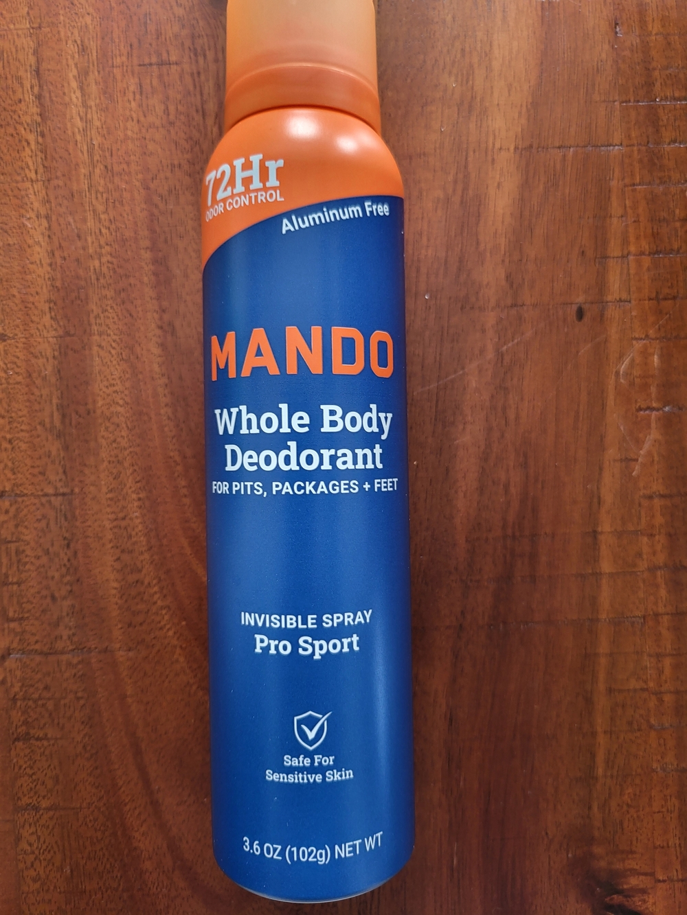 Mando Pro Sport Whole Body Deodorant Spray - Orange & Blue